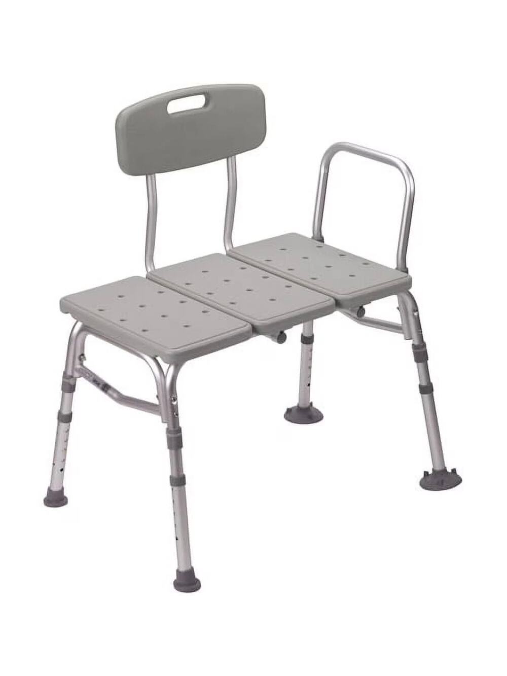 Guardian G3-100KBX1 Transfer Bench w/ Back 400 lb Capacity Adjustable Height